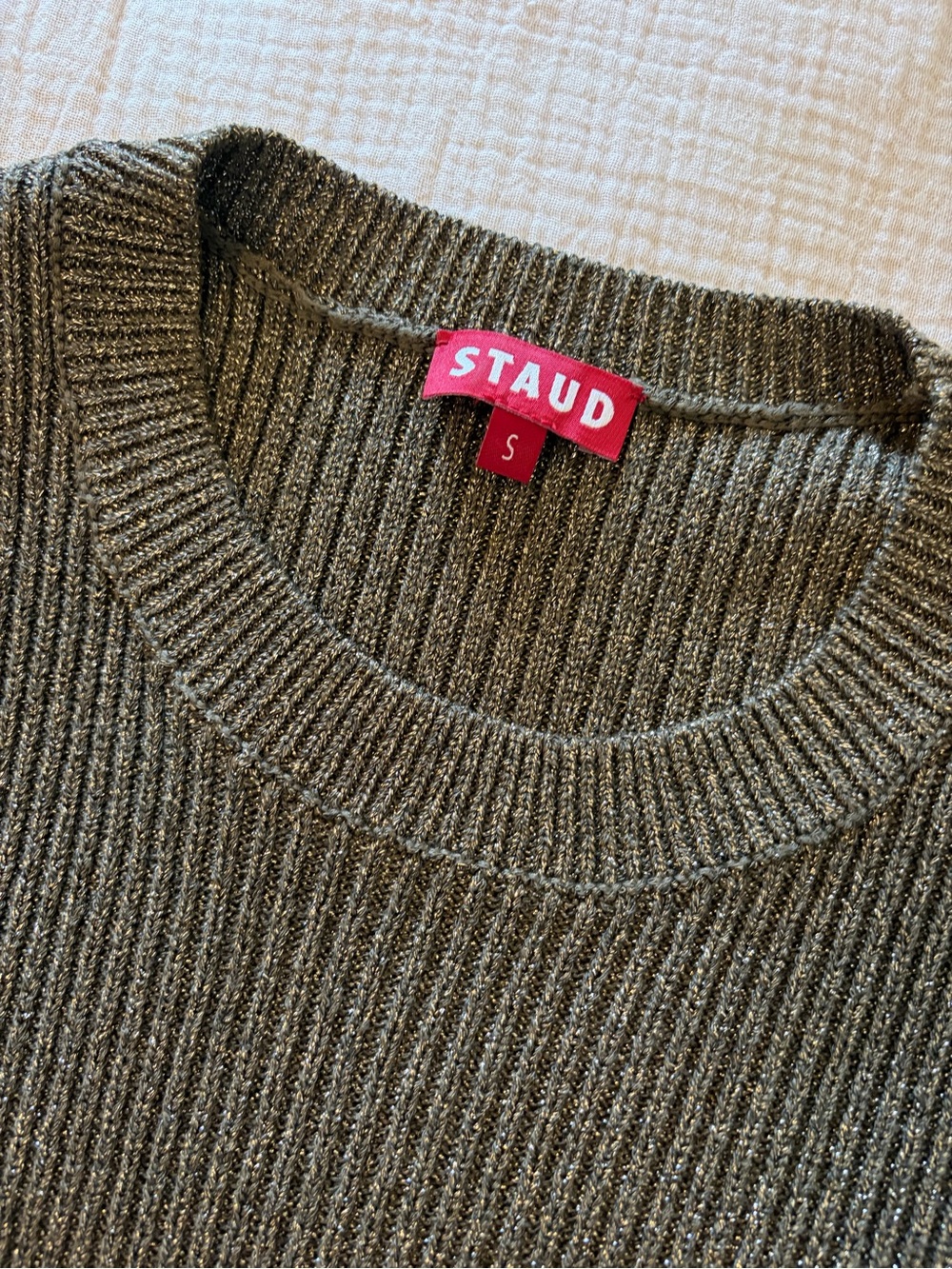 STAUD Metallic Tonal Sweater - Picture 2 of 4